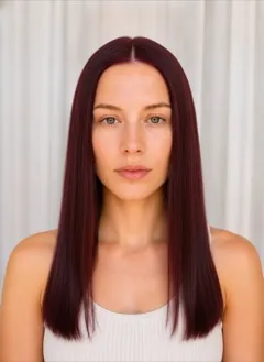 Burgundy + Dark Roots