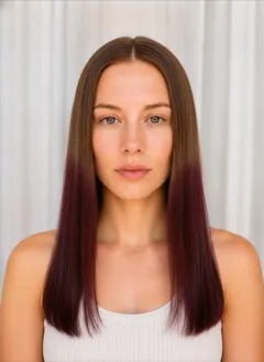 Burgundy Dip Dye