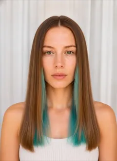 Electric Aqua Peekaboo