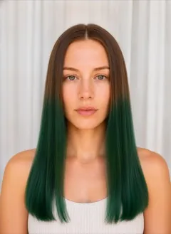 Emerald Green Dip Dye