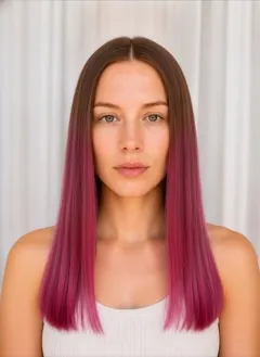 Hot Magenta Dip Dye