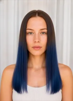 Royal Blue Dip Dye