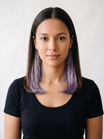 Silver Purple Peekaboo