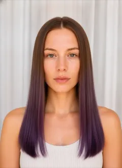 Violet Purple Dip Dye