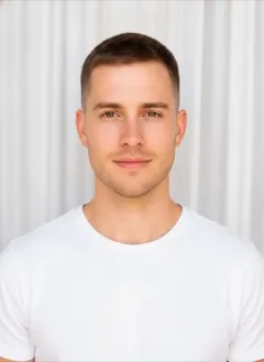 Buzz Cut Fade rendered by HairGlam on a male model