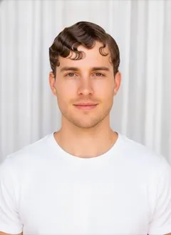 Finger Waves rendered by HairGlam on a male model