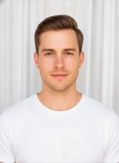 French Roll rendered by HairGlam on a male model