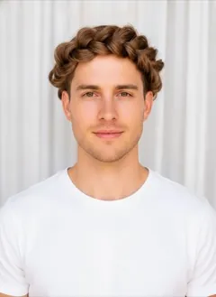Halo Twist rendered by HairGlam on a male model