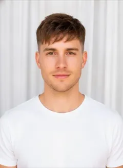 Undercut Pixie rendered by HairGlam on a male model