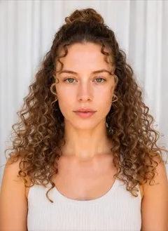 Curly Half Up