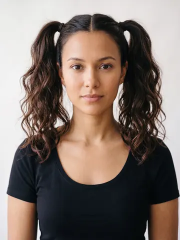 High Pigtails Wavy