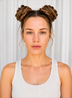Loc Space Buns