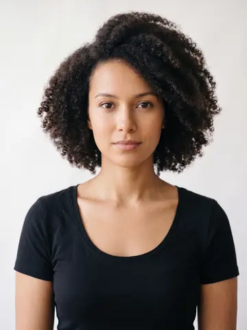 Side Swept Afro