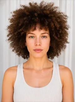 Side Swept Afro