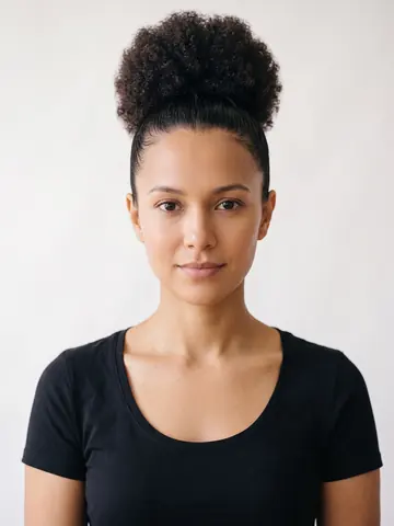 Sleek Afro Bun
