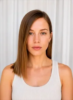Straight Side Part Mid