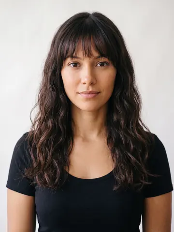 Wavy Bangs Long