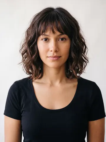 Wavy Bob Bangs